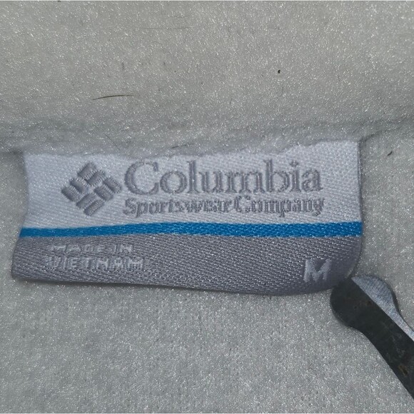 Columbia Cream Benton Spring Half Snap Fleece Pullover. Sz. M - Picture 3 of 8